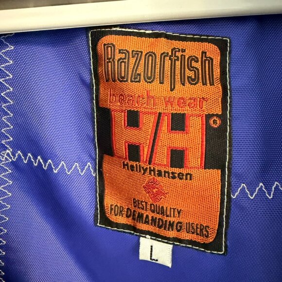 🌊 Vintage Helly Hansen Razorfish Sailing Jacket (Size L) - Picture 3 of 10
